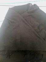 CS2216/2026 BLACK CAPE WITH FRINGES